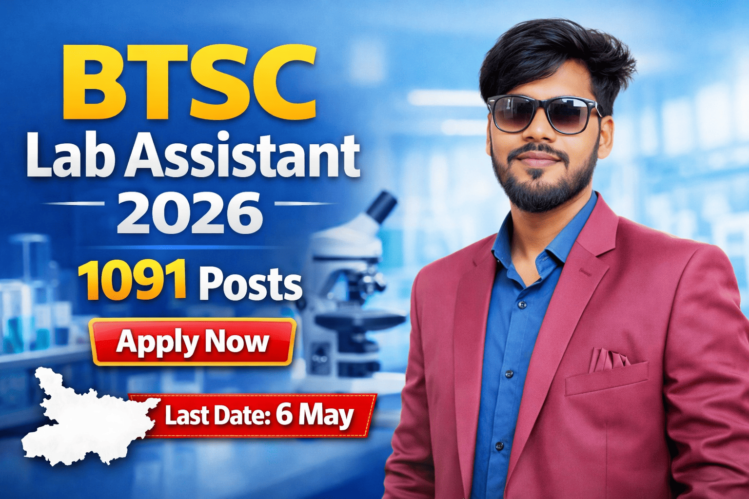 BTSC Lab Assistant 2026 Apply Online 1091 Vacancy Bihar Job