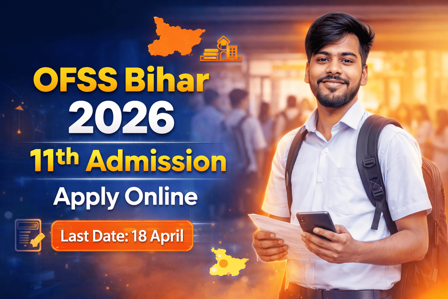 OFSS Bihar Admission 2026 Apply Online 11th Admission Form Bihar Board